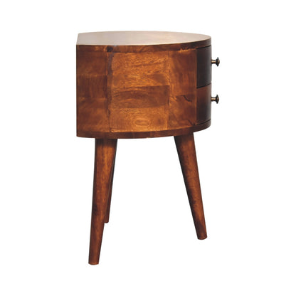 Cote Furniture | Odyssey Tripod Bedside Table - Chestnut  Odyssey, Bedside Tables IN3547