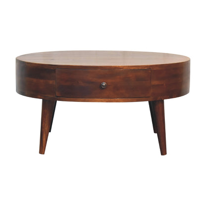 Cote Furniture | Odyssey Round Coffee Table - Chestnut  Odyssey, Coffee Tables IN3548