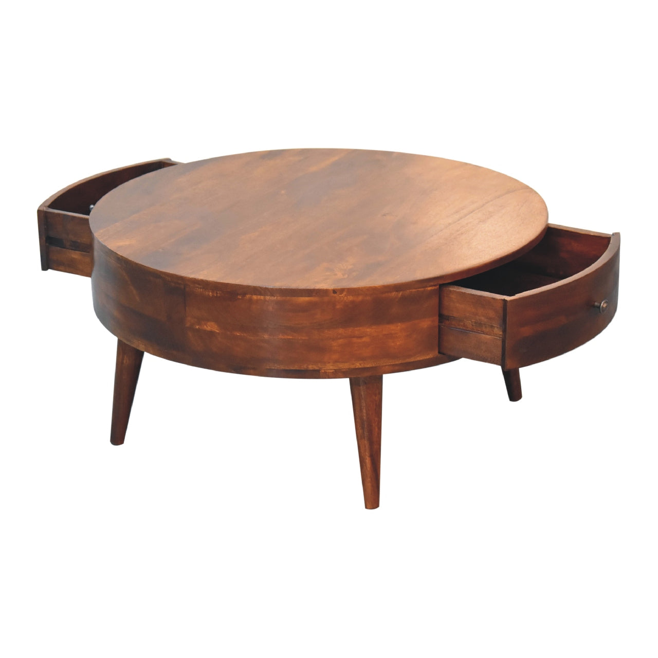 Cote Furniture | Odyssey Round Coffee Table - Chestnut  Odyssey, Coffee Tables IN3548