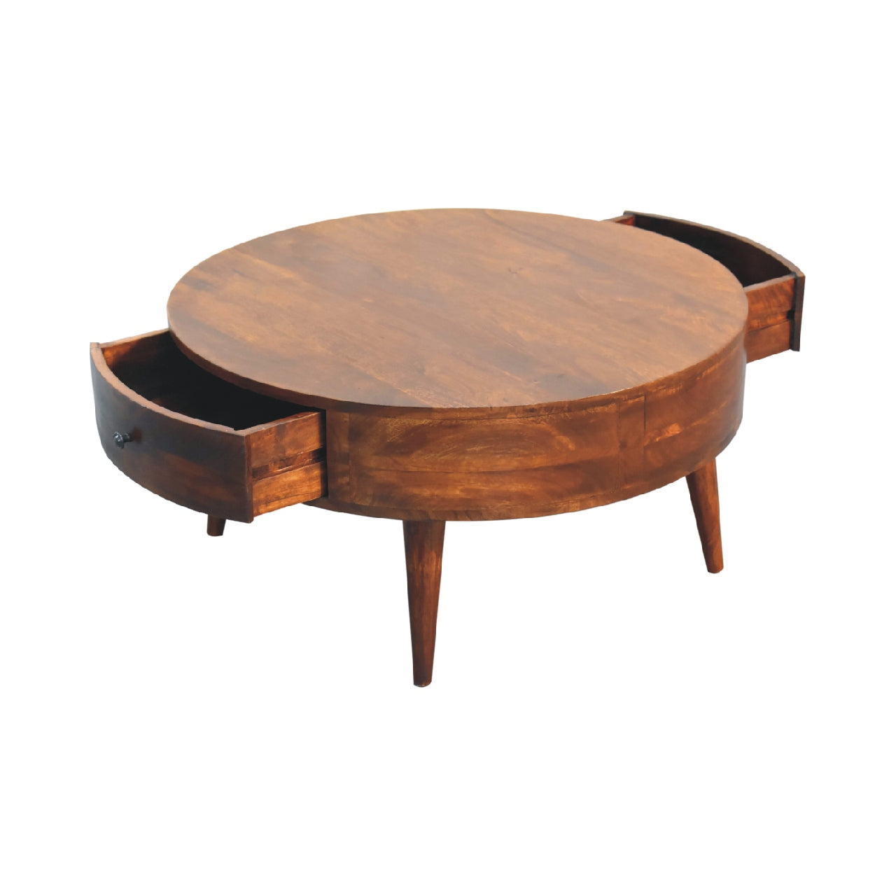 Cote Furniture | Odyssey Round Coffee Table - Chestnut  Odyssey, Coffee Tables IN3548