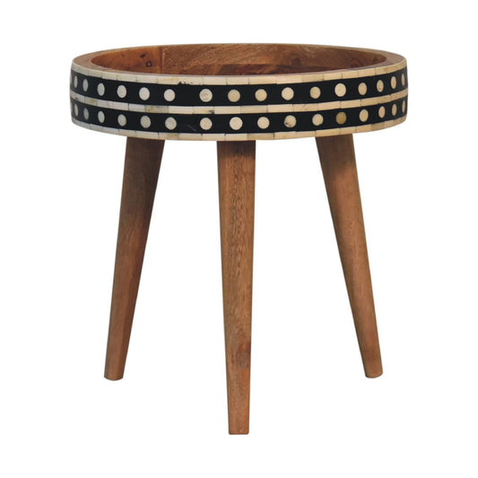 Cote Furniture | Small Pattern Nordic End Table Compact, Side Tables IN3563