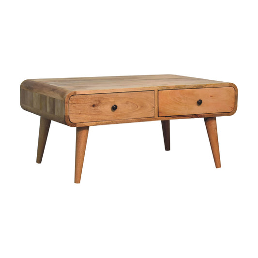 Cote Furniture | Sonata Coffee Table 2 Drawer - Oak Sonata, Coffee Tables IN3570