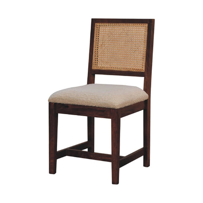 Cote Furniture | Boucle Rattan Chair - Cream  Rattan, Dining Chairs, Sofas & Seating, Accent Chairs & Armchairs IN3587