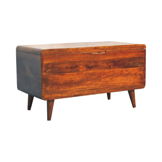 Cote Furniture | Curved Blanket Box - Chestnut  Curved, Storage Chests IN3593