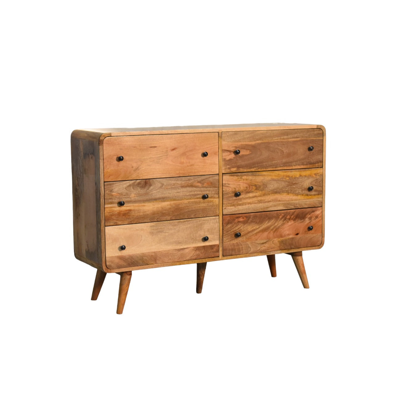 Cote Furniture | Large Curved Chest of Drawers - Oak Curved, Chest of Drawers IN3612