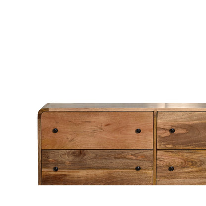 Cote Furniture | Large Curved Chest of Drawers - Oak Curved, Chest of Drawers IN3612