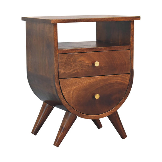 Cote Furniture | Split Bedside Table - Chestnut  Bedside Tables IN3615