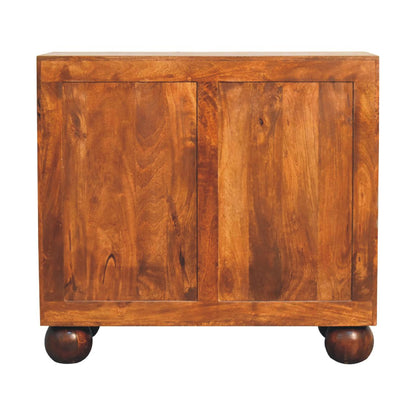 Cote Furniture | Carved Ball Cabinet - Chestnut  Cupboards IN3617