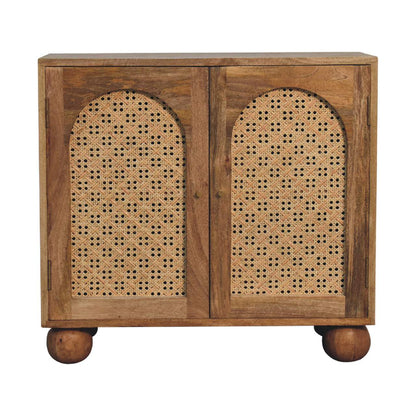 Cote Furniture | Rattan Arch Cabinet - Oak Rattan,  IN3618