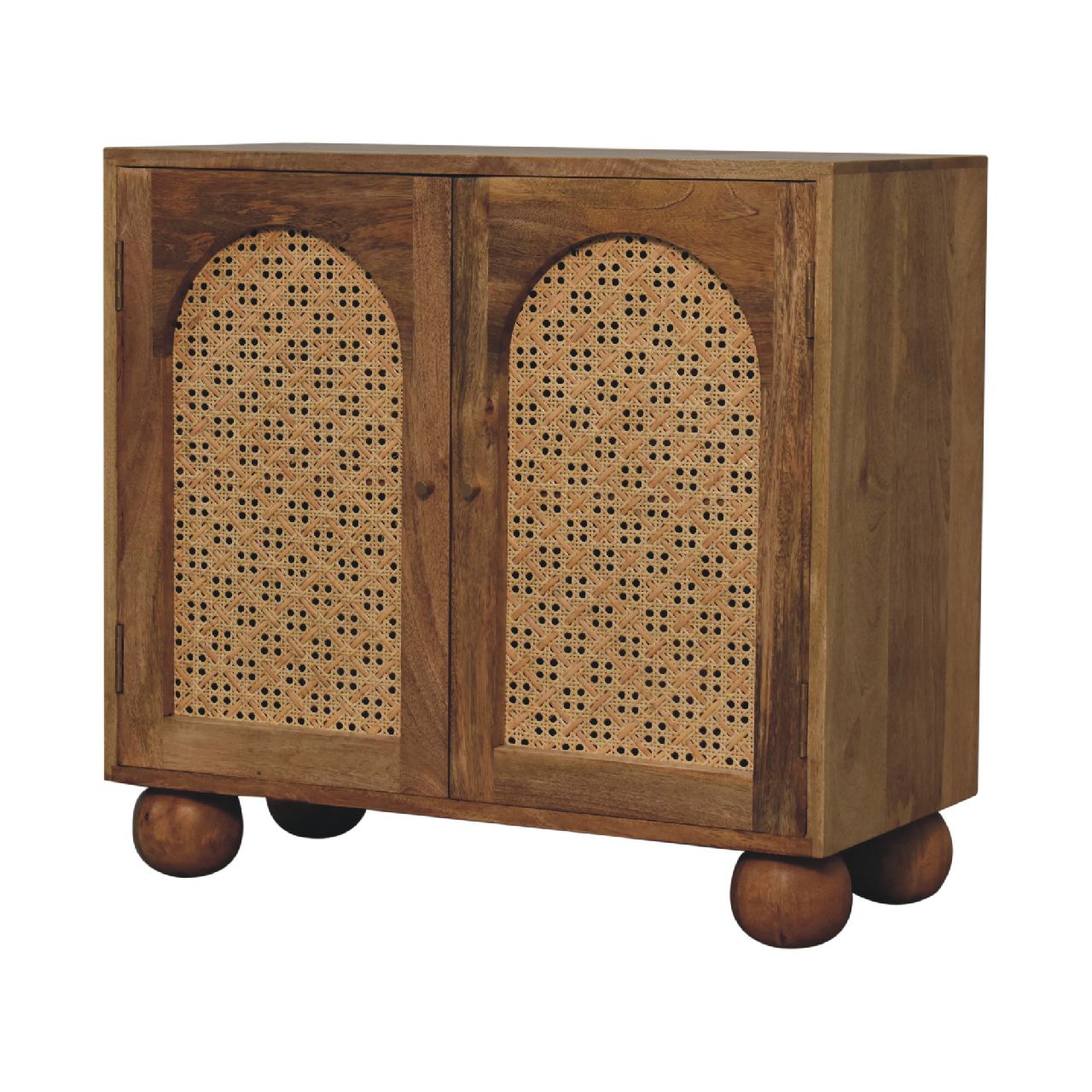 Cote Furniture | Rattan Arch Cabinet - Oak Rattan,  IN3618