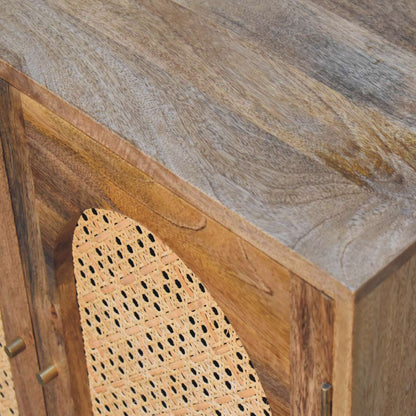 Cote Furniture | Rattan Arch Cabinet - Oak Rattan,  IN3618