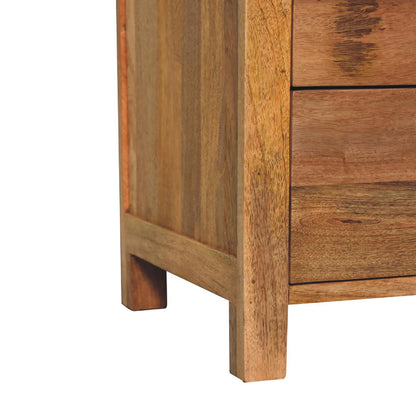 Cote Furniture | Aspen Bedside Table 3 Drawer - Oak Aspen, Bedside Tables IN3620