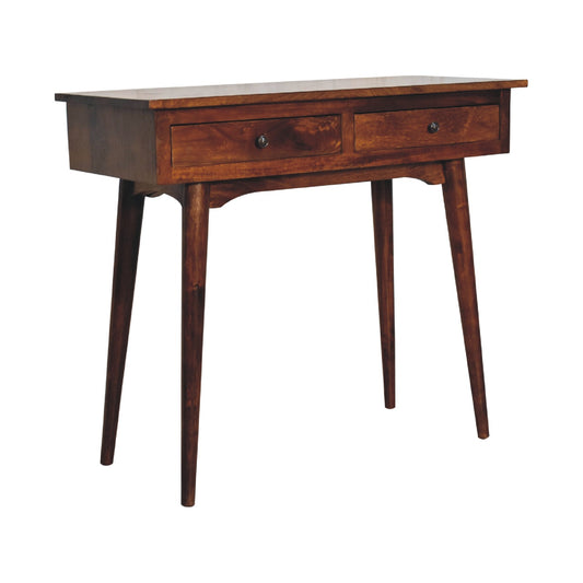 Cote Furniture | Hallway Console Table 2 Drawer - Chestnut  Console Tables IN3625