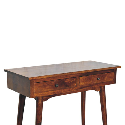 Cote Furniture | Hallway Console Table 2 Drawer - Chestnut  Console Tables IN3625