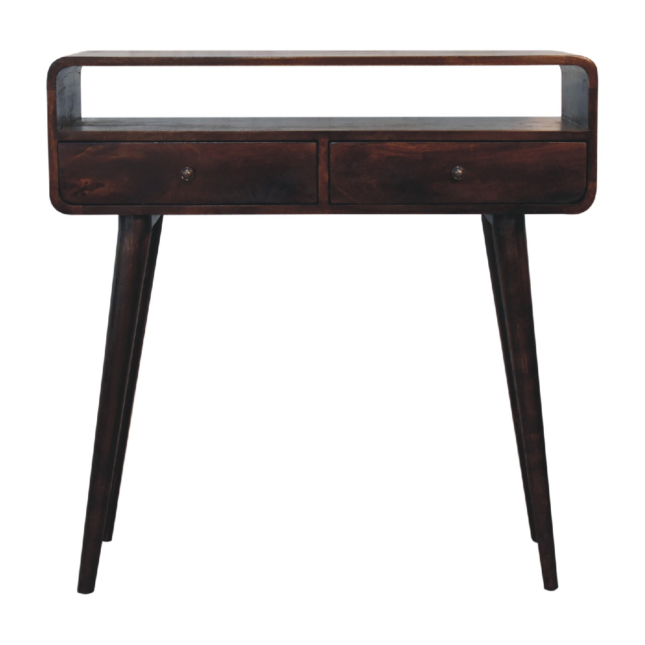 Cote Furniture | Curved Console Table - Light Walnut  Curved, Console Tables IN3640