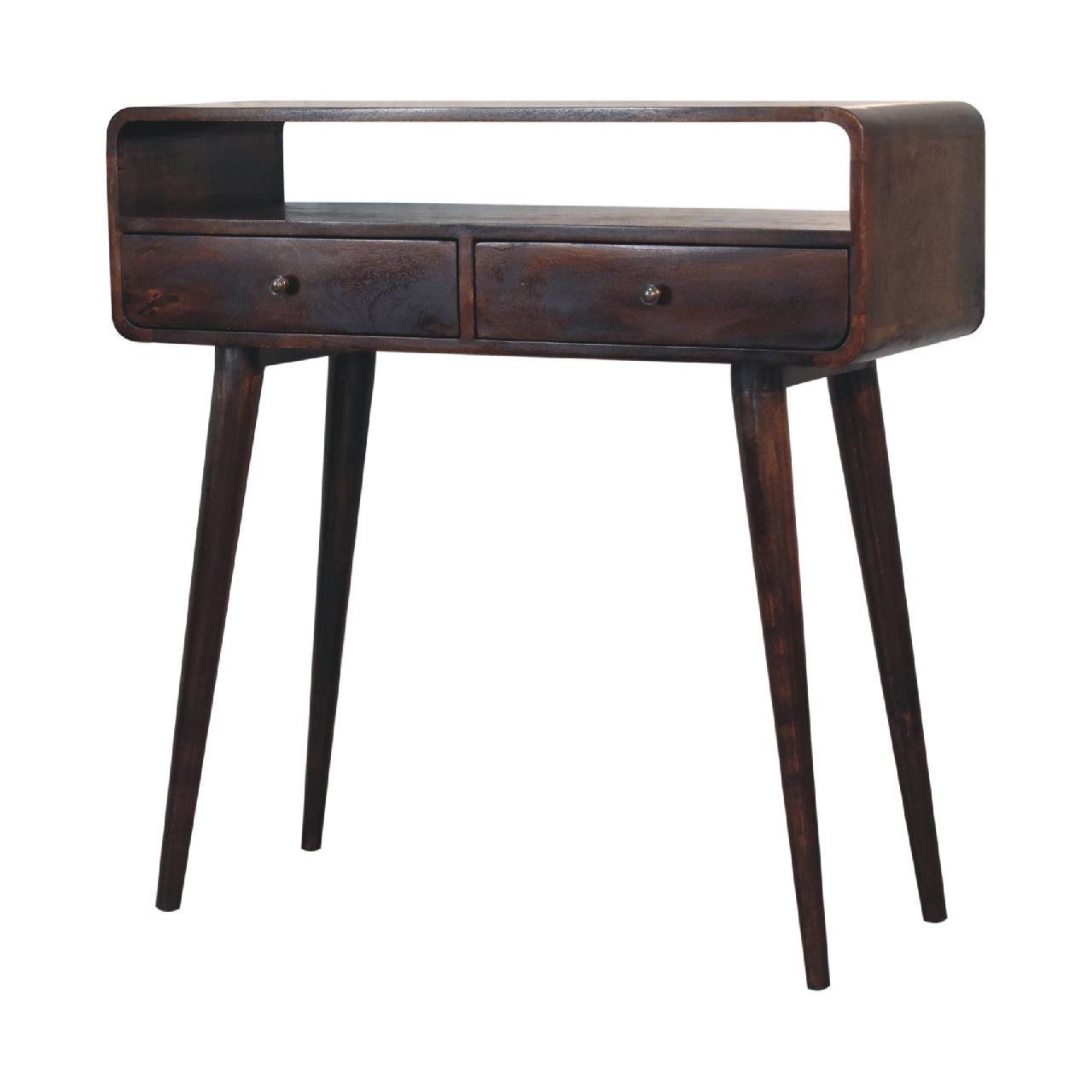 Cote Furniture | Curved Console Table - Light Walnut  Curved, Console Tables IN3640