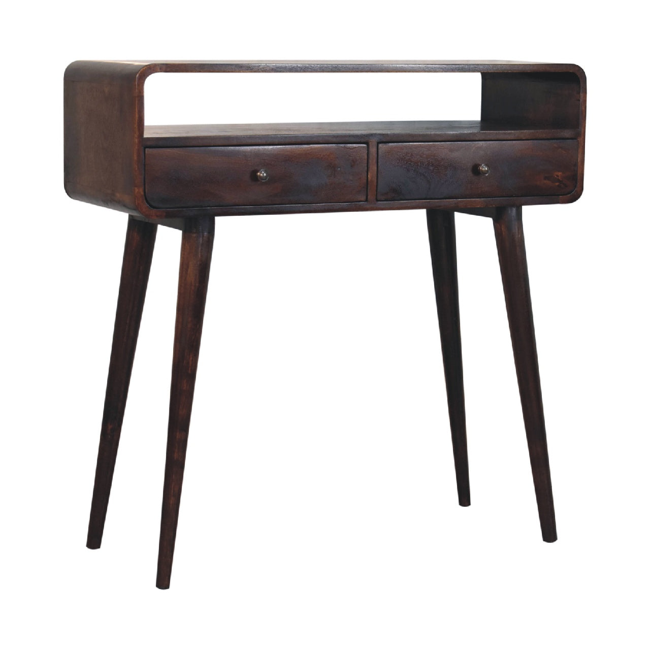 Cote Furniture | Curved Console Table - Light Walnut  Curved, Console Tables IN3640