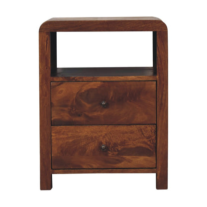 Cote Furniture | Aspen Bedside Table - Chestnut Aspen, Bedside Tables IN3660