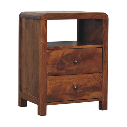 Cote Furniture | Aspen Bedside Table - Chestnut Aspen, Bedside Tables IN3660