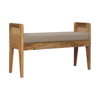 Cote Furniture | Rattan Bench - Mud Linen  Rattan,  IN3679