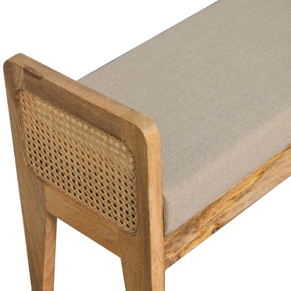 Cote Furniture | Rattan Bench - Mud Linen  Rattan,  IN3679