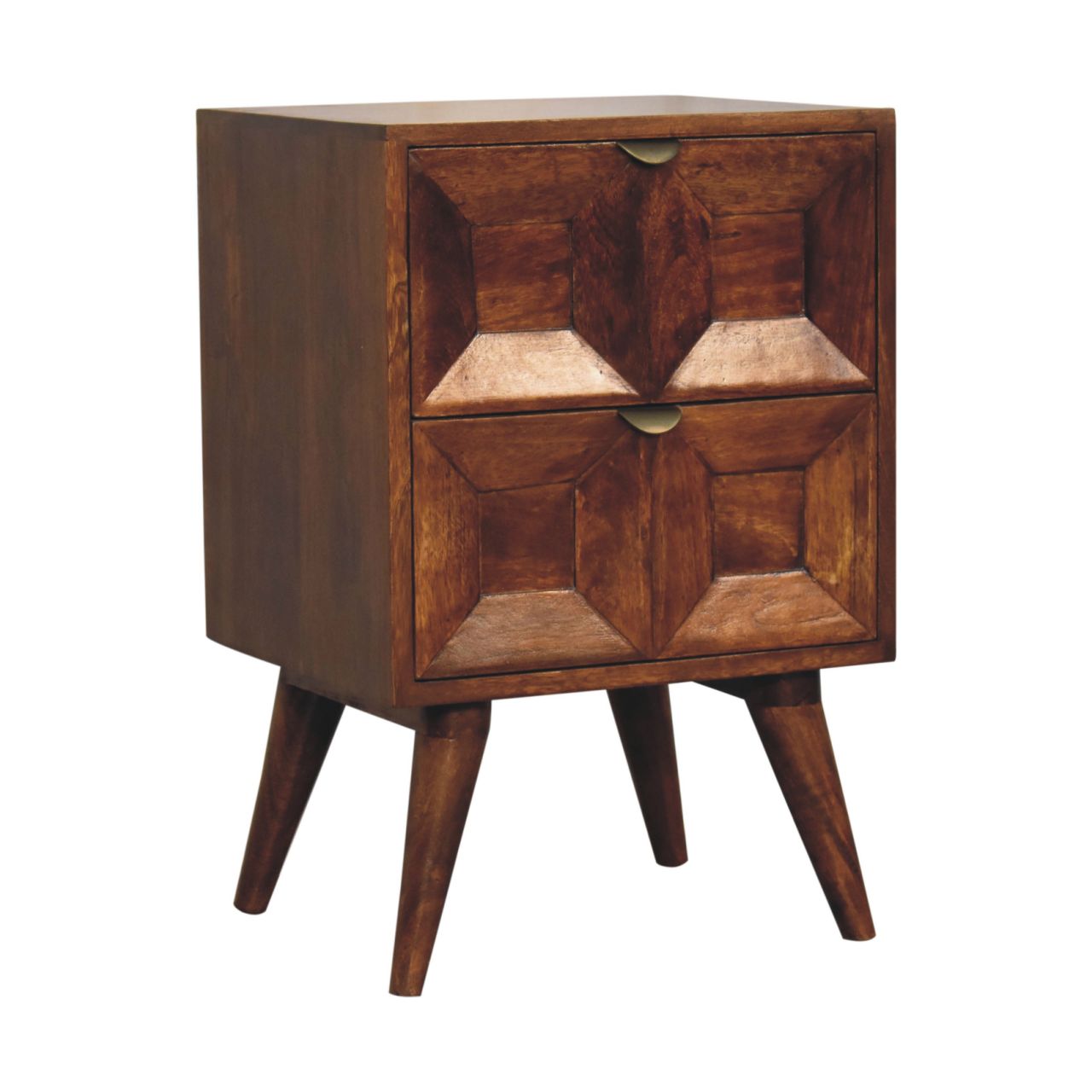 Cote Furniture | Quad Bedside Table - Chestnut Quad, Bedside Tables IN3693