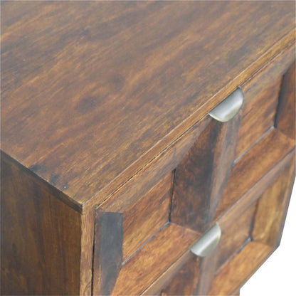 Cote Furniture | Quad Bedside Table - Chestnut Quad, Bedside Tables IN3693