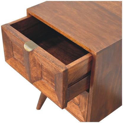 Cote Furniture | Quad Bedside Table - Chestnut Quad, Bedside Tables IN3693