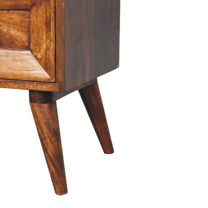 Cote Furniture | Quad Bedside Table - Chestnut Quad, Bedside Tables IN3693