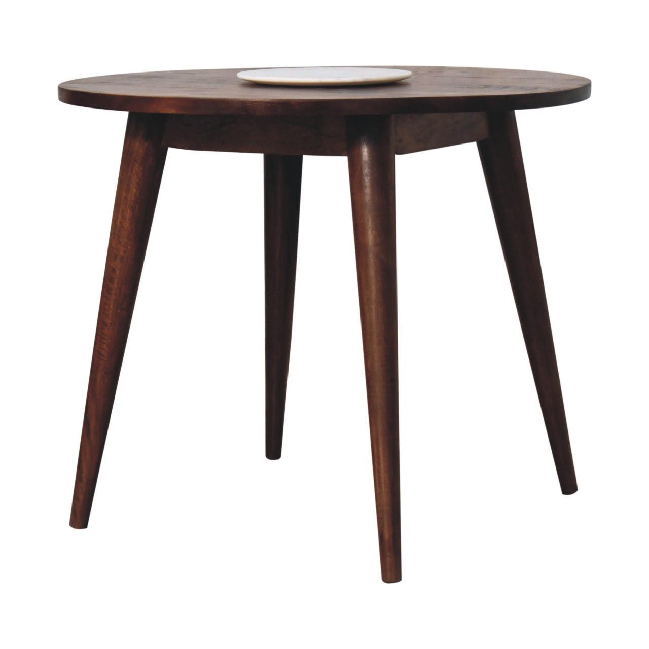 Cote Furniture | Round Nordic End Table - Chestnut  Side Tables IN3699