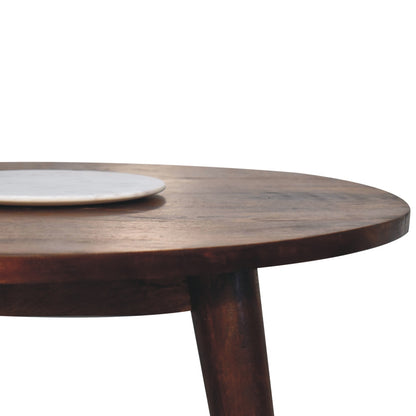 Cote Furniture | Round Nordic End Table - Chestnut  Side Tables IN3699