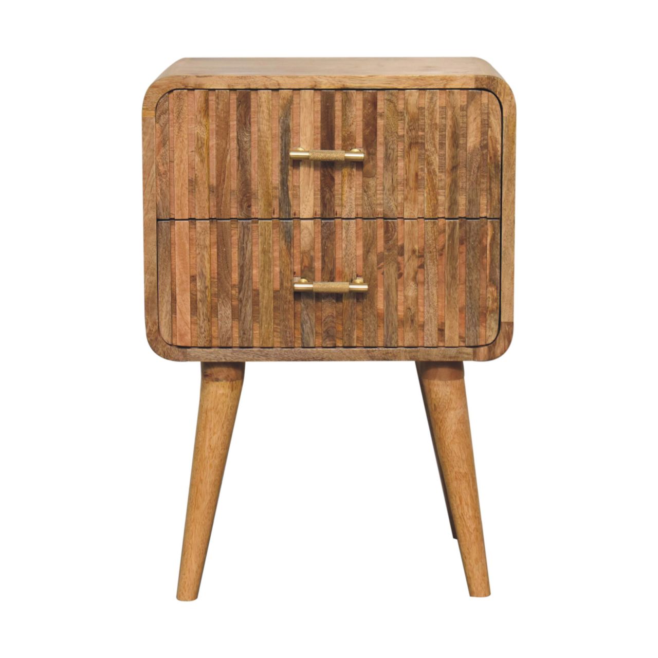 Cote Furniture | Ridged Bedside Table - Oak Bedside Tables IN3718