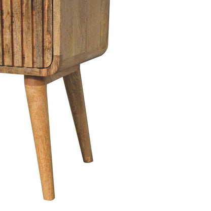 Cote Furniture | Ridged Bedside Table - Oak Bedside Tables IN3718