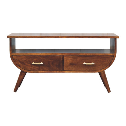 Cote Furniture | Agra TV Unit 2 Drawer - Chestnut Agra, TV Stands IN3728