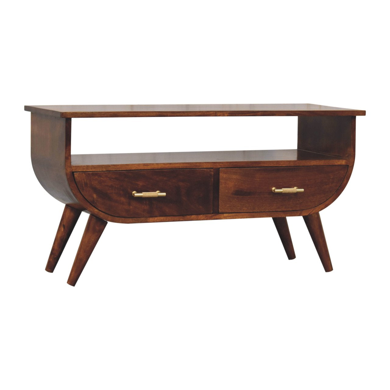 Cote Furniture | Agra TV Unit 2 Drawer - Chestnut Agra, TV Stands IN3728