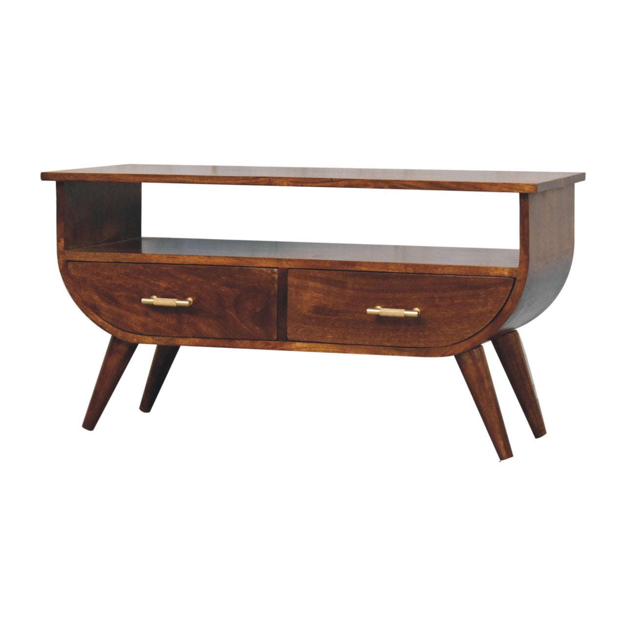 Cote Furniture | Agra TV Unit 2 Drawer - Chestnut Agra, TV Stands IN3728