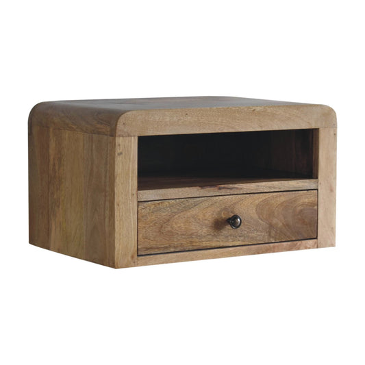 Cote Furniture | Chunky Floating Bedside Table (Wall Mounted) - Oak Bedside Tables IN3907