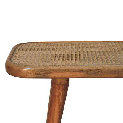 Cote Furniture | Larissa Rattan Bench - Oak Rattan,  IN3935