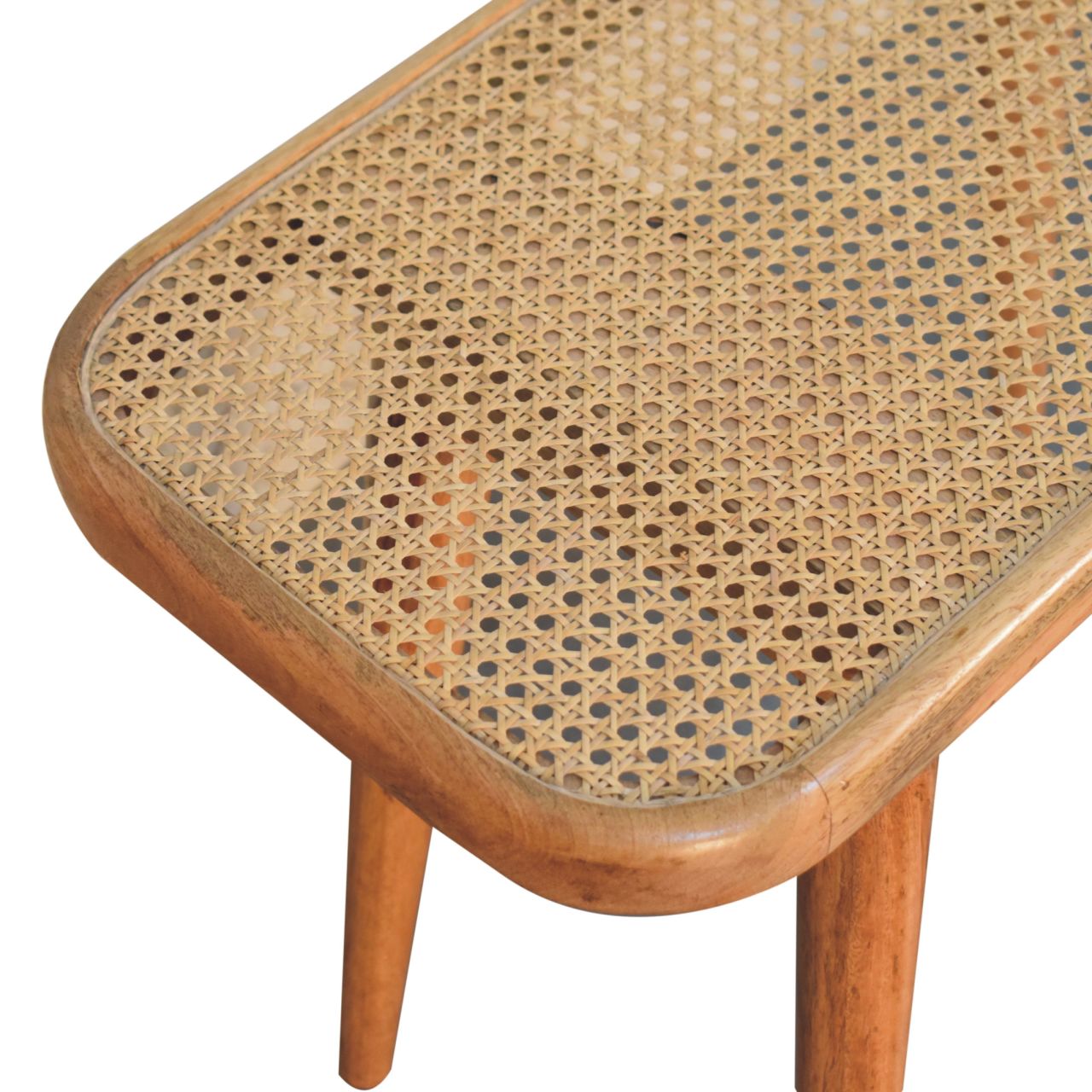 Cote Furniture | Larissa Rattan Bench - Oak Rattan,  IN3935