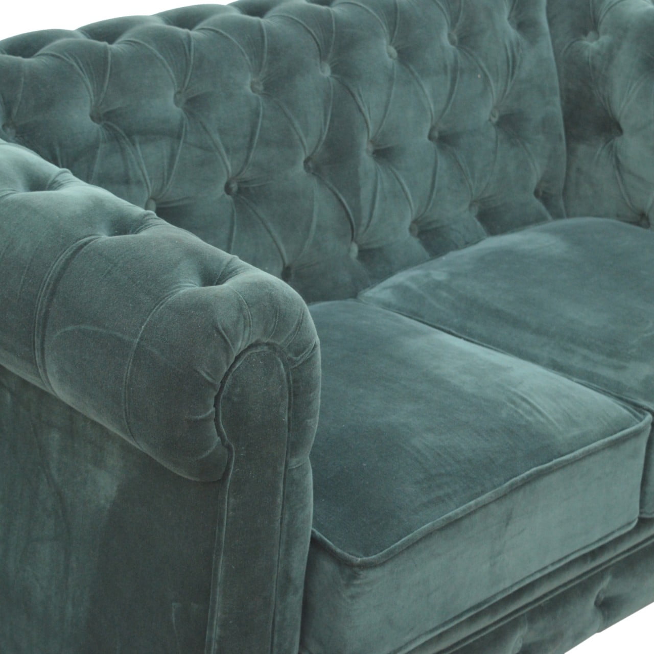 Cote Furniture | Velvet Chesterfield 2 Seater Sofa - Emerald Green  Sofas, Sofas & Seating IN816