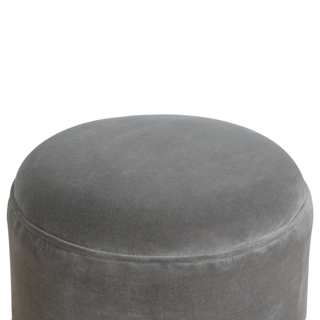 Cote Furniture | Velvet Nordic Style Footstool - Grey  Footstools IN821