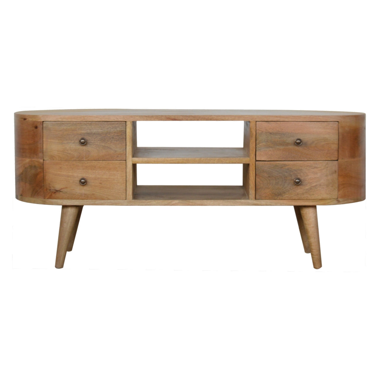 Cote Furniture | Rounded TV Unit - Oak TV Stands IN863