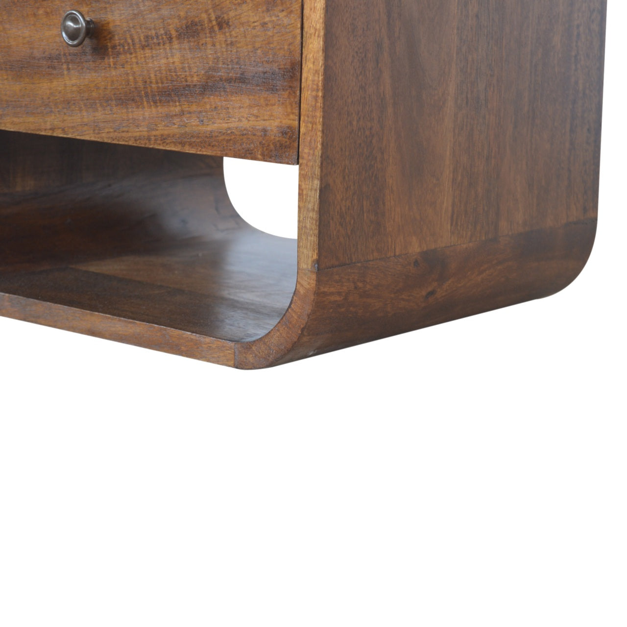 Cote Furniture | Curve 2 Drawer Bedside Table - Chestnut  Bedside Tables IN892