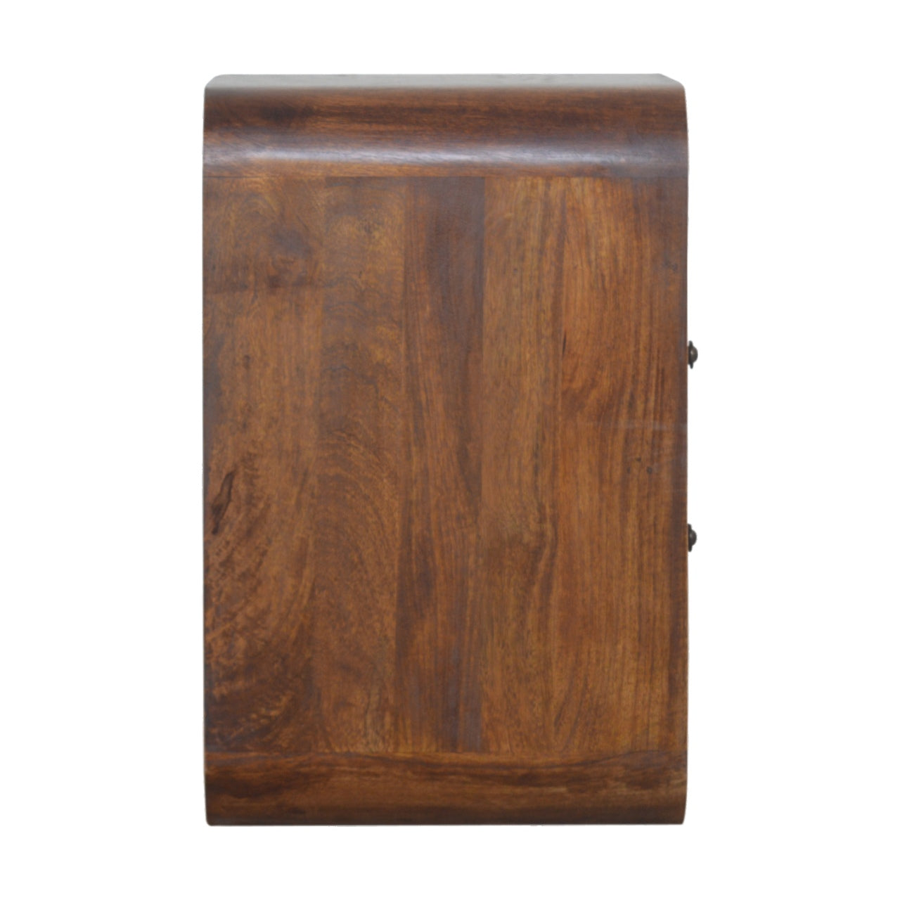 Cote Furniture | Curve 2 Drawer Bedside Table - Chestnut  Bedside Tables IN892