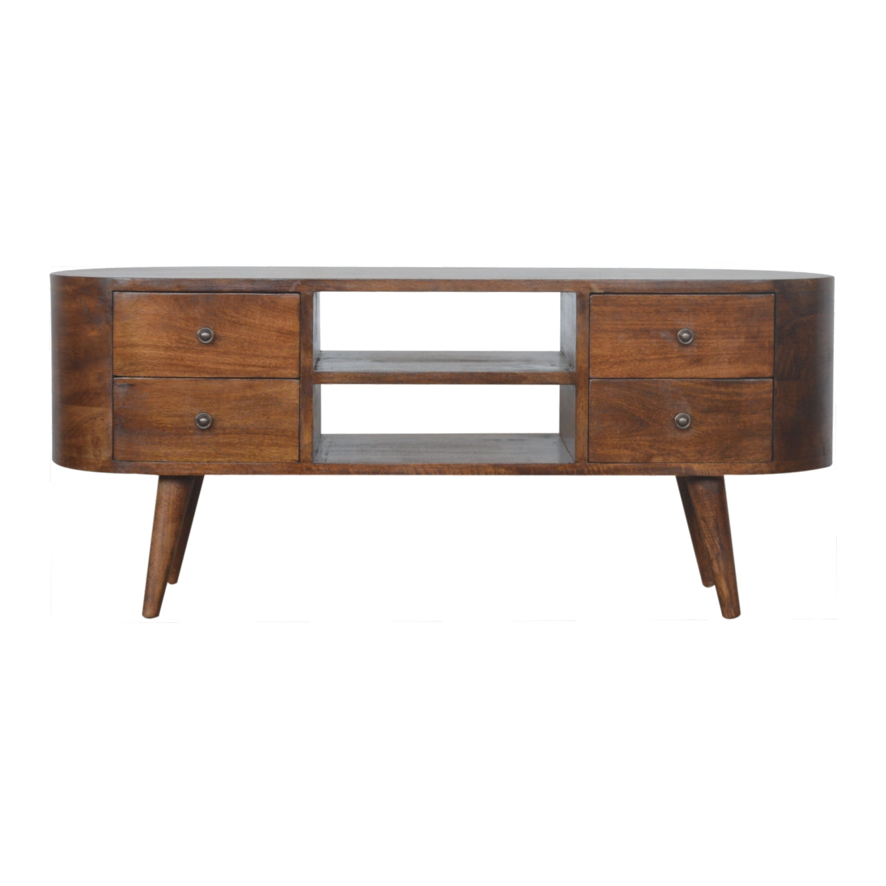 Cote Furniture | Rounded TV Unit - Chestnut  TV Stands IN894