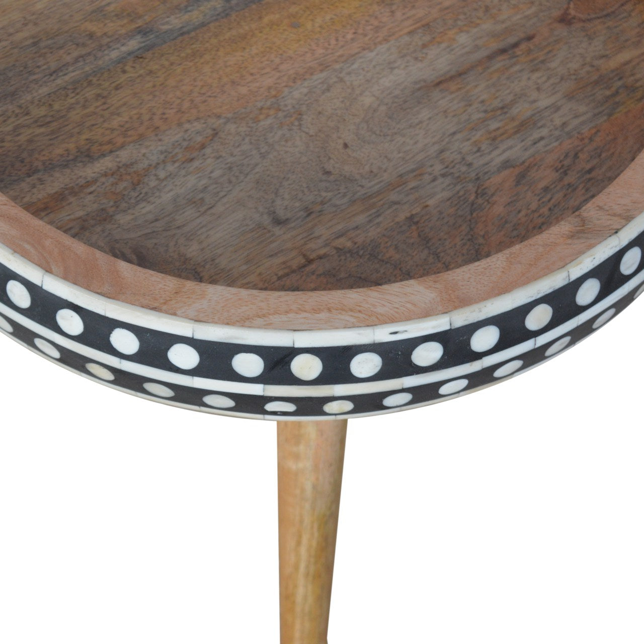 Cote Furniture | Polka Dot End Table - Oak Compact, Side Tables IN953