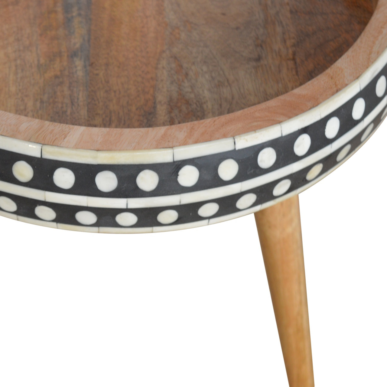 Cote Furniture | Polka Dot End Table - Oak Compact, Side Tables IN953