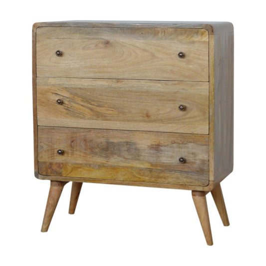 Cote Furniture | Curved Chest of Drawers - Oak Curved, Chest of Drawers IN955