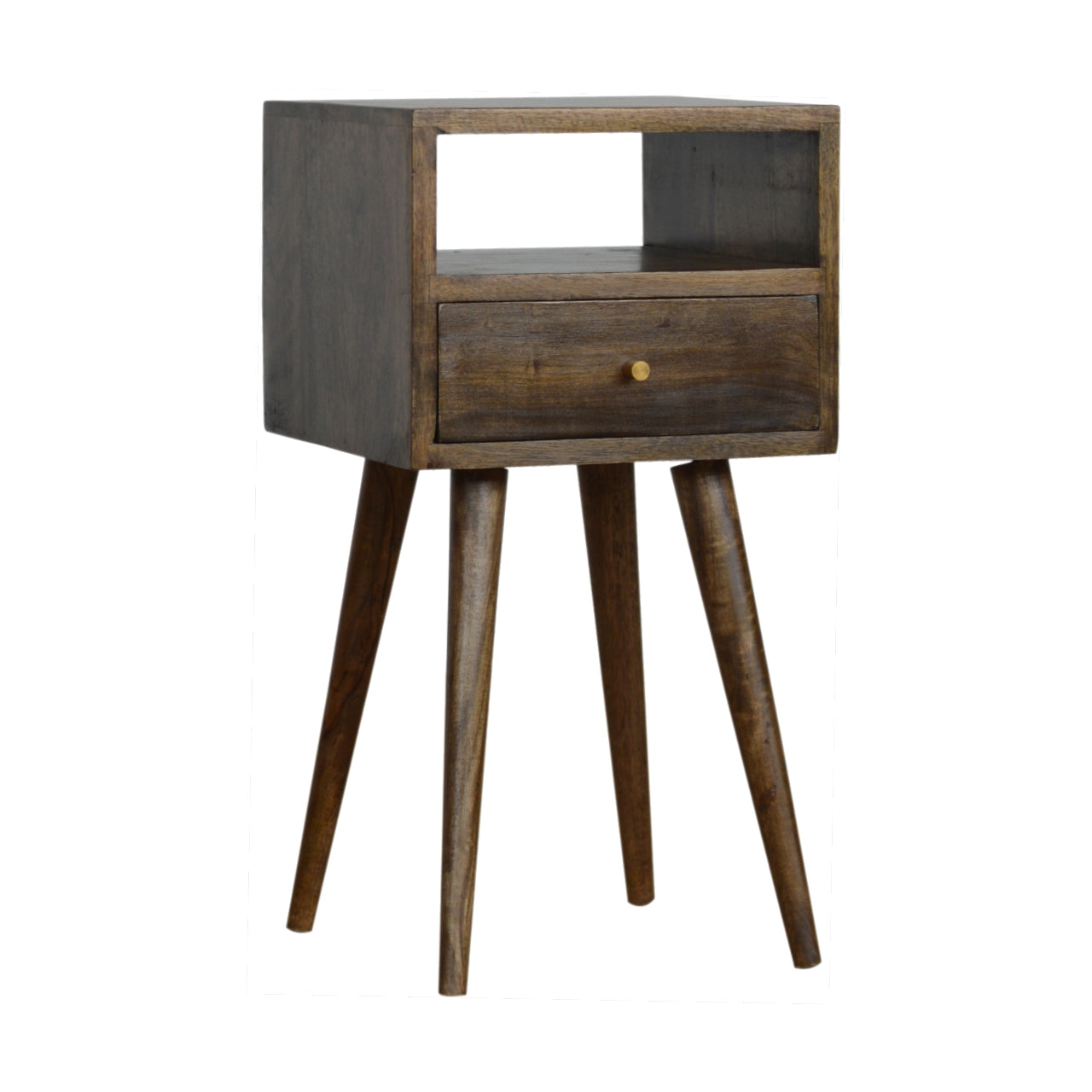 Cote Furniture | Small Bedside Table - Classic Grey  Compact, Bedside Tables IN964