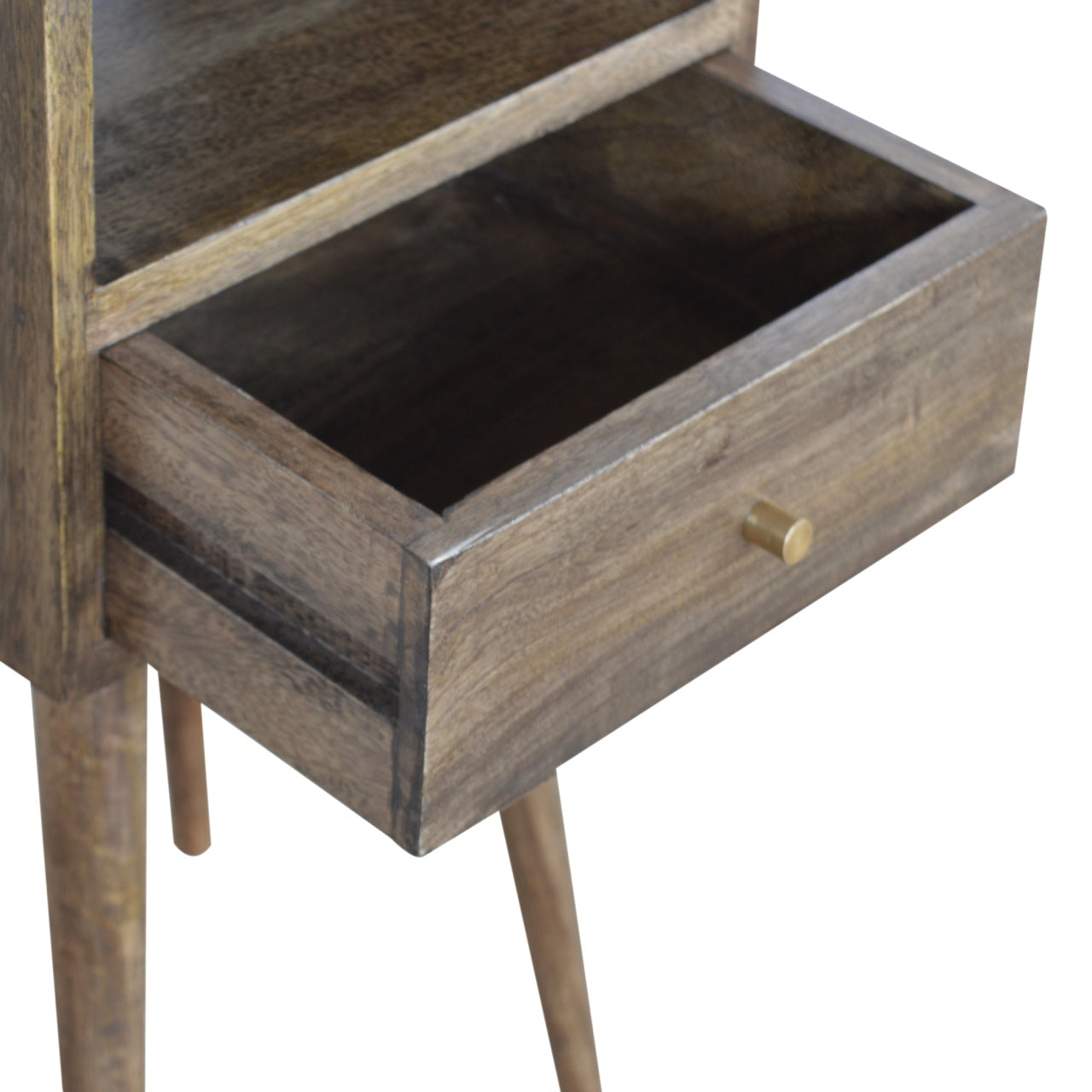 Cote Furniture | Small Bedside Table - Classic Grey  Compact, Bedside Tables IN964